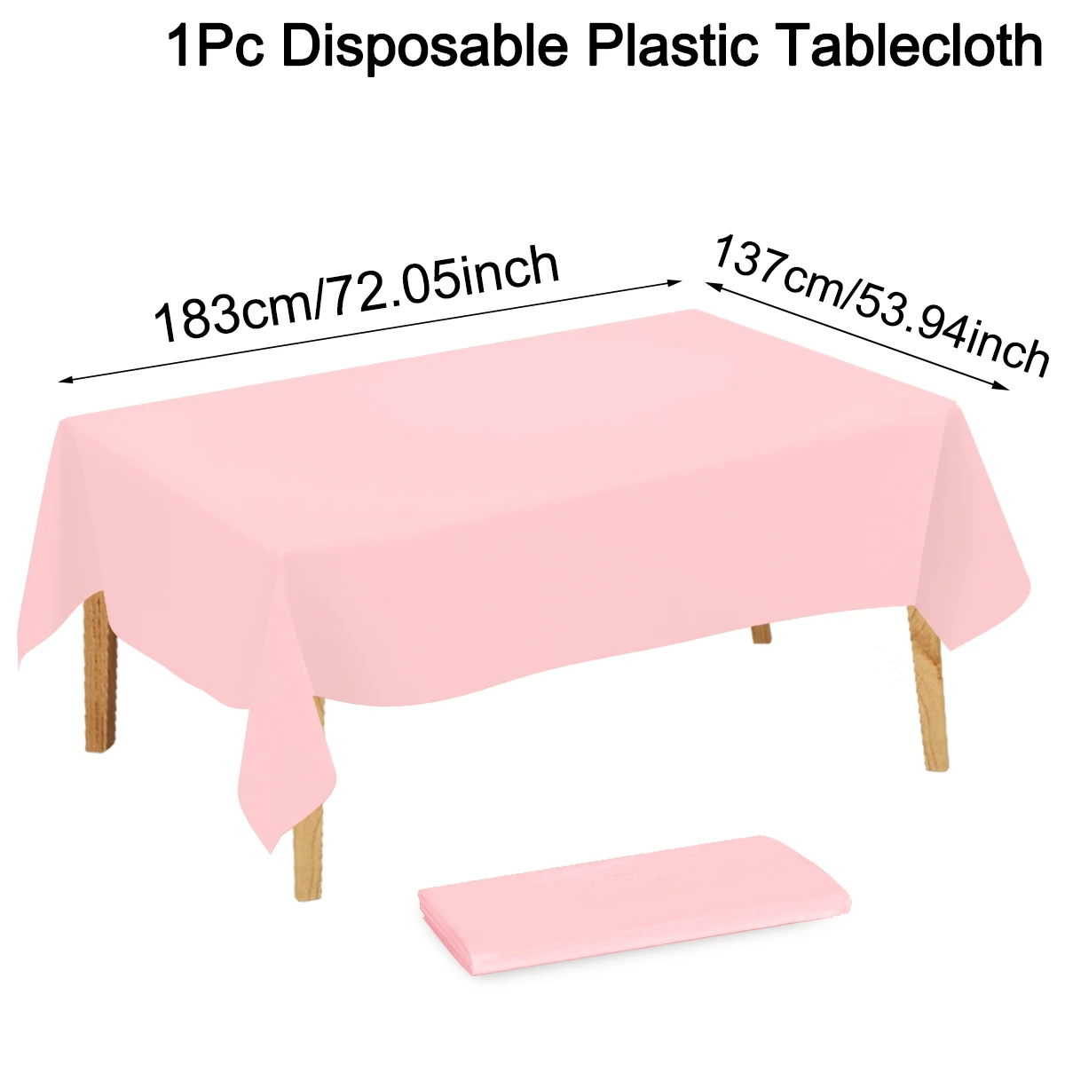

Одноразовая розовая пластиковая скатерть