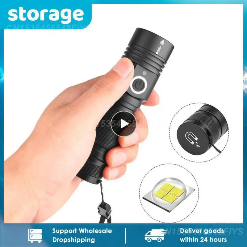 

1~8PCS Ultra Powerful LED Flashlight USB Rechargeable Zoomable Torch XHP50 XHP70 XHP70.2 Hand Lamp 26650 18650 Battery Flash