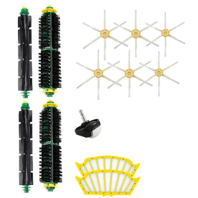 

Аксессуары для уборочной машины, запасные части, основная щетка, боковая щетка, фильтр на руль, подходит для ироботы серии 500 5