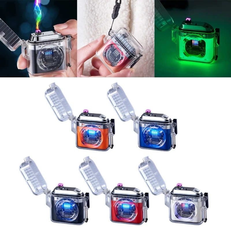 

Electric Dual Lighter Waterproof Fire Lighter Portable Supplies Drop Shipping