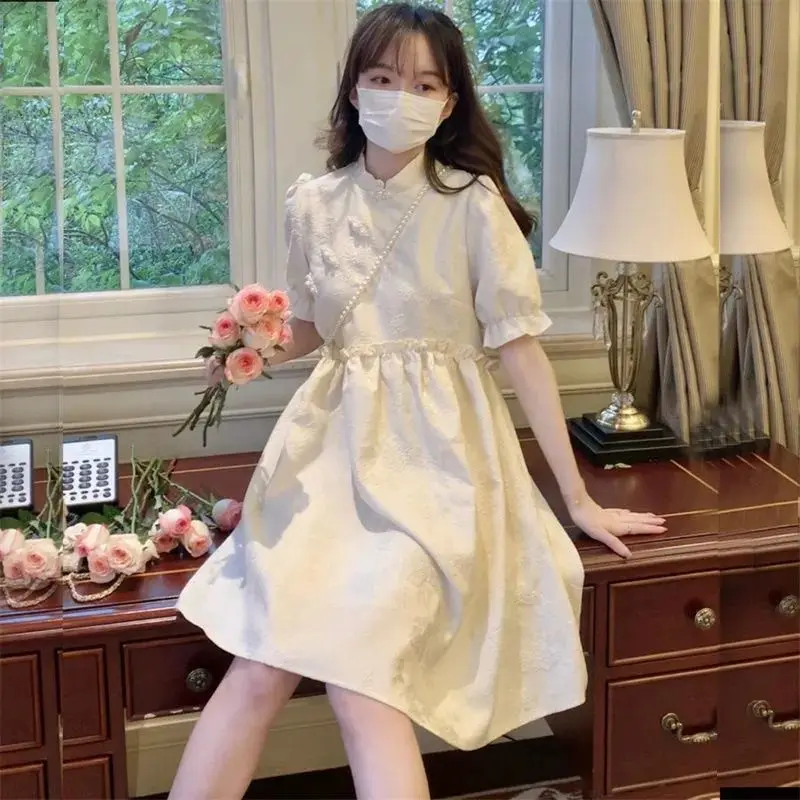 

Женское платье Kawaii Girl Корейская модная одежда винтажная хлопчатобумажная Повседневная сказочная одежда Лолита японское 2022