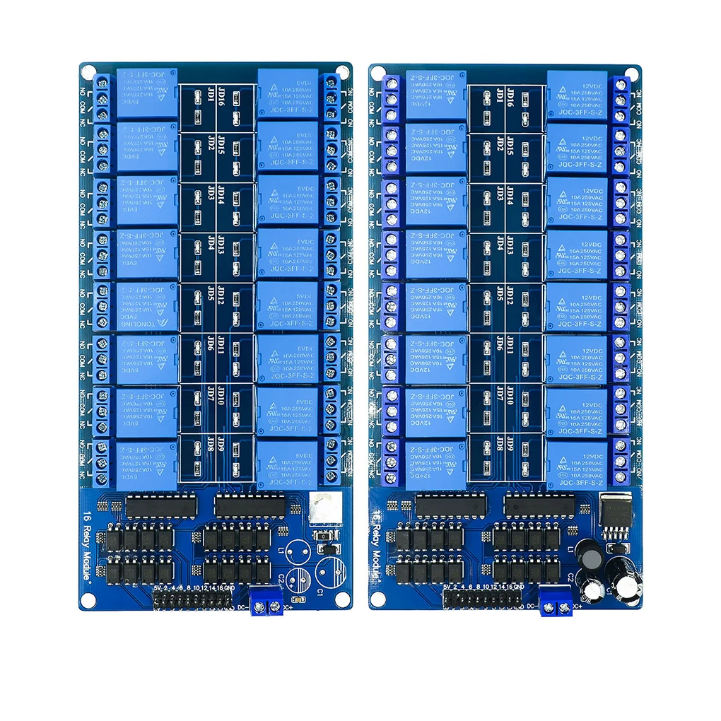 

16-канальный релейный модуль, съемные запасные предварительно просверленные электронные модули оптрона, аксессуары для платы 5 В