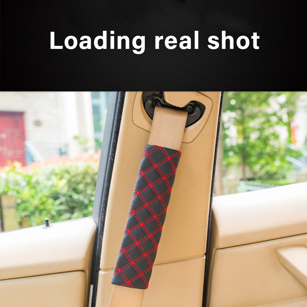 

2PCS Car Seat Belt Shoulder Pad Safety Strap Covers Bag Shoulder Car Seatbelt Protector Protection Cover Pads Auto Interior