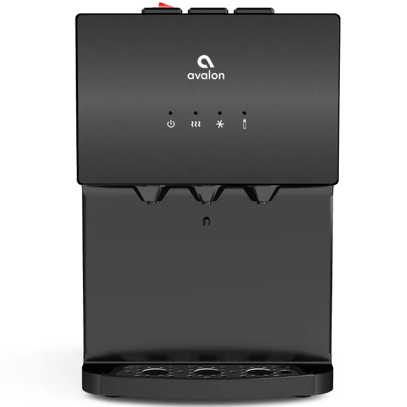 

Premium 3 Temperature Self Cleaning Bottleless Countertop WaterDispenser - Black Stainless Steel