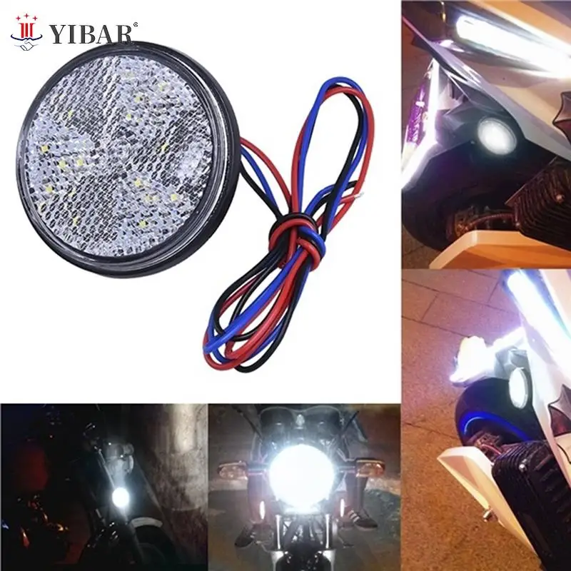 

1 шт. 24 SMD мотоциклетный Автомобильный Круглый задний стоп светильник s поворотный сигнальный светоотражатель