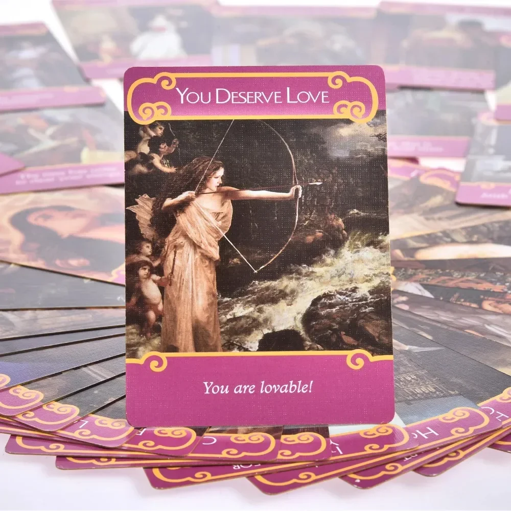 Романтическая игра для чтения карт Таро с ангелами в металлической коробке