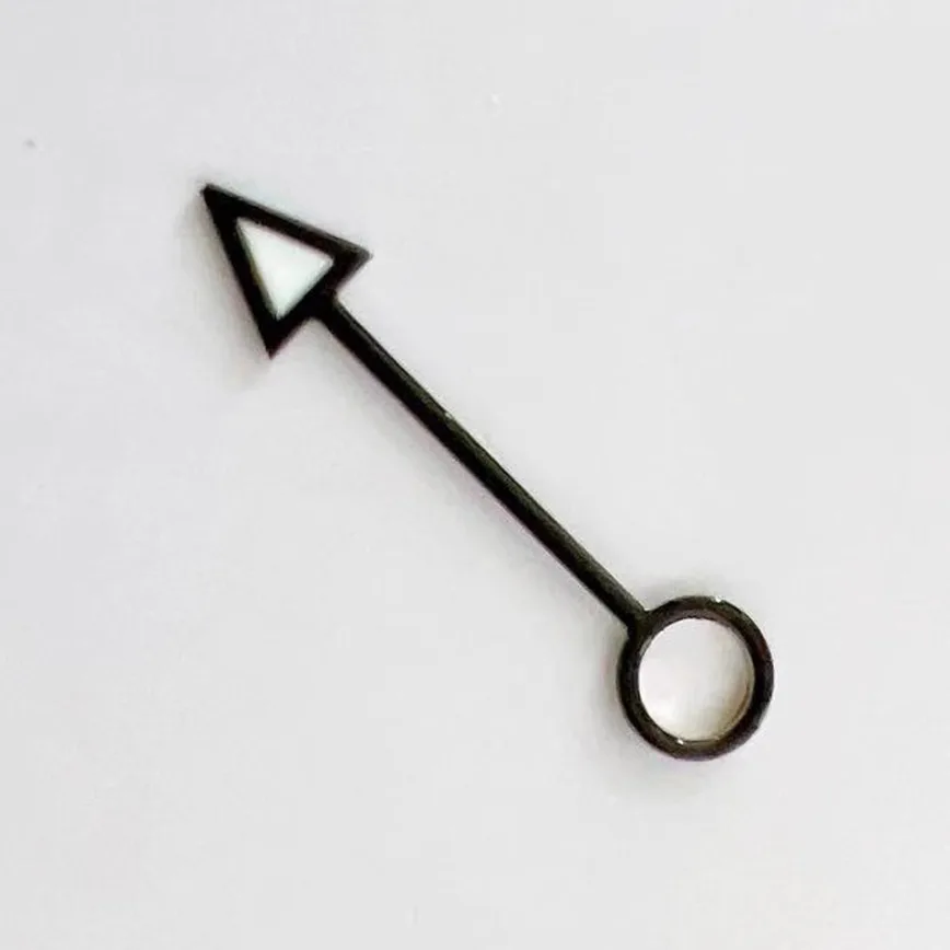 

Watch Accessories Black GMT Hand Green Luminous Alarm Hand 12.5mm for Japan NH35/364R/7S Movement NH35 Hand