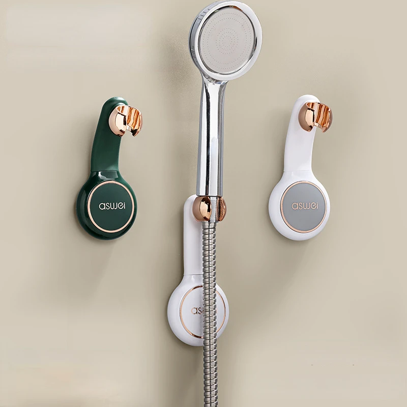 

Suction Cup Shower Holder Adjustable Shower Head Holder Nozzle Handheld Holder Punch-Free Multi Angle Rotation Shower Bracket