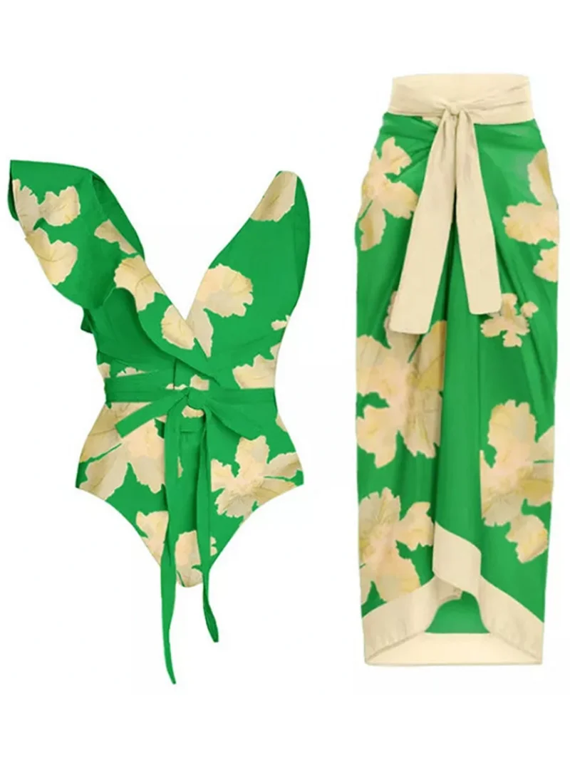 Vintage Women Two Piece Swimsuit Designer Bathing Suit Beach Dress Cover Up Luxury Swimwear Surf Wear Summer Beachwear 2023