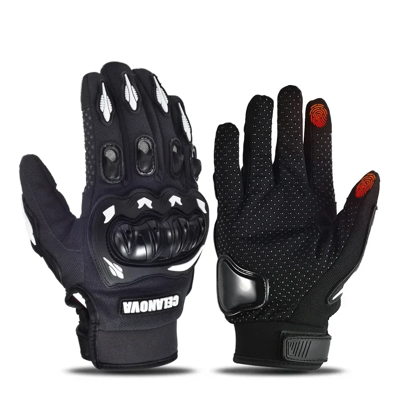 Мужские мотоциклетные перчатки с закрытыми пальцами для работы сенсорным
