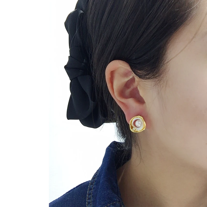 Женские серьги ZHBORUINI с натуральным пресноводным жемчугом и легкими роскошными