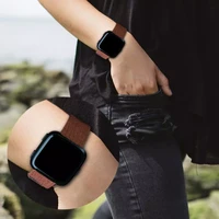 wrist strap bracelet for leather luxury canvas watch band wrist strap for fitbit versa smart watch 18jul11