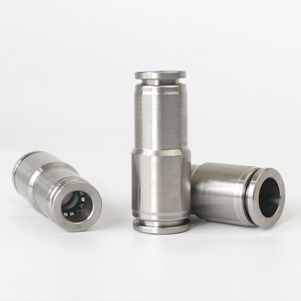 

Pneumatic PU/PG Straight Connector 4-16mm OD Air Hose Reducing 8-6mm 304 Stainless Push In Quick Connector Air Fitting Plumbing