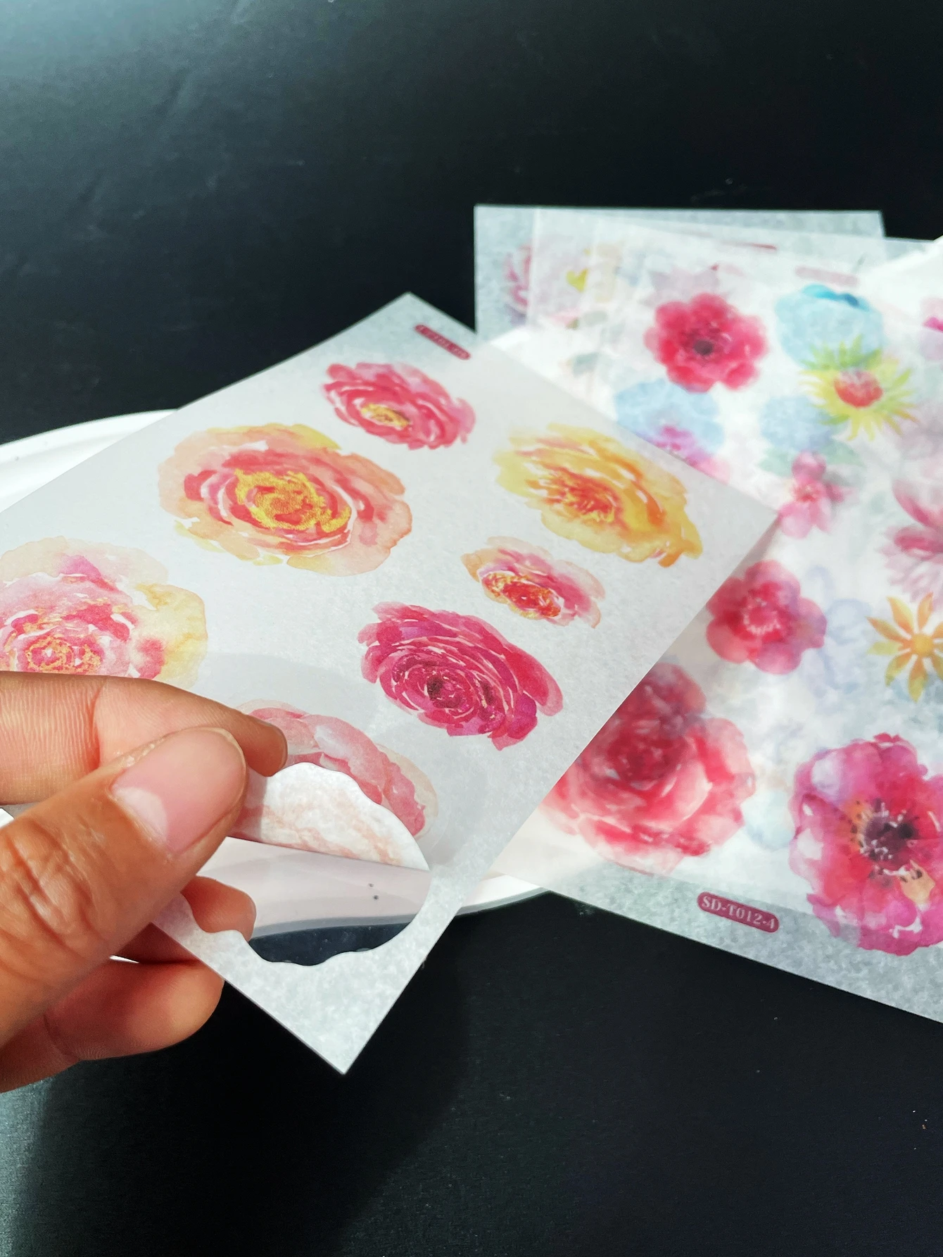 Романтические Розы С Цветочным Дизайном Подарочные Этикетки Наклейки 6 Листов