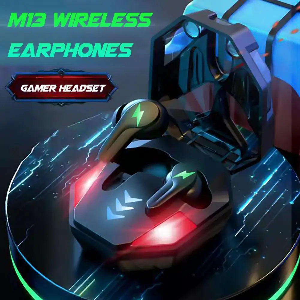 

Беспроводные наушники M13, Bluetooth-совместимые спортивные геймерские наушники 5,0, IPX5 водонепроницаемые наушники-вкладыши, наушники