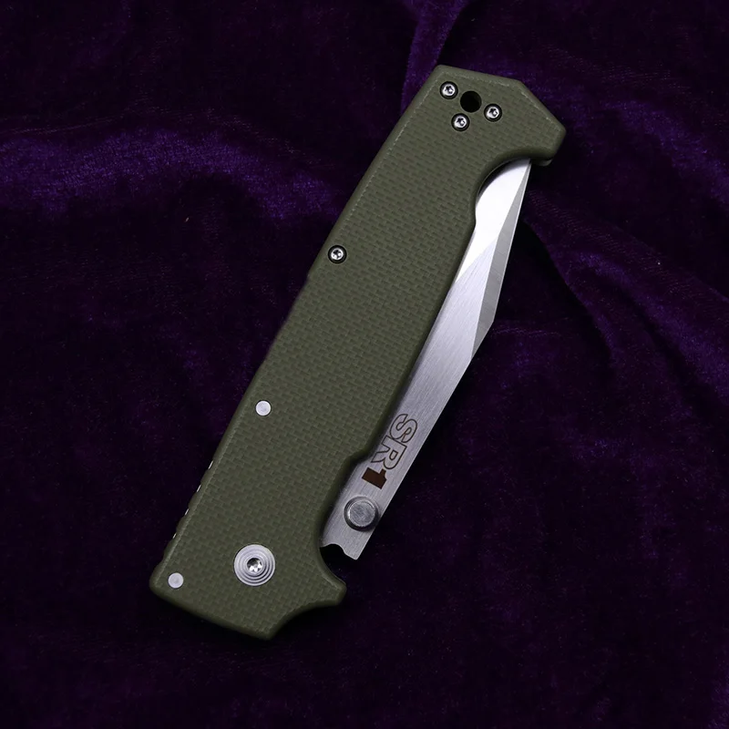 Лезвие LEMIFSHE 2022 Cold SR1 Mark S35VN G10 медные шайбы со стальной ручкой Охотничий