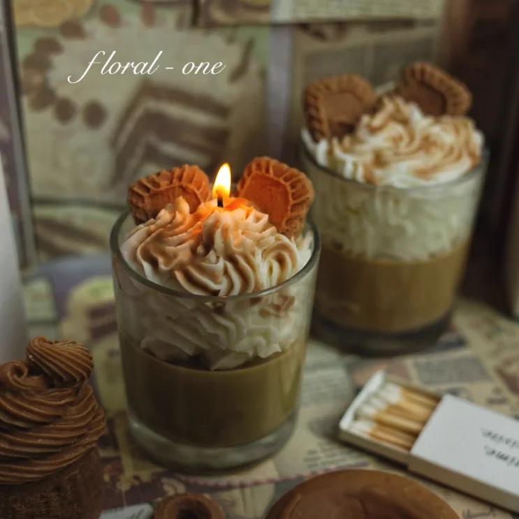 Свечи низкотемпературный кокосовый воск маленький чайный огненная краска