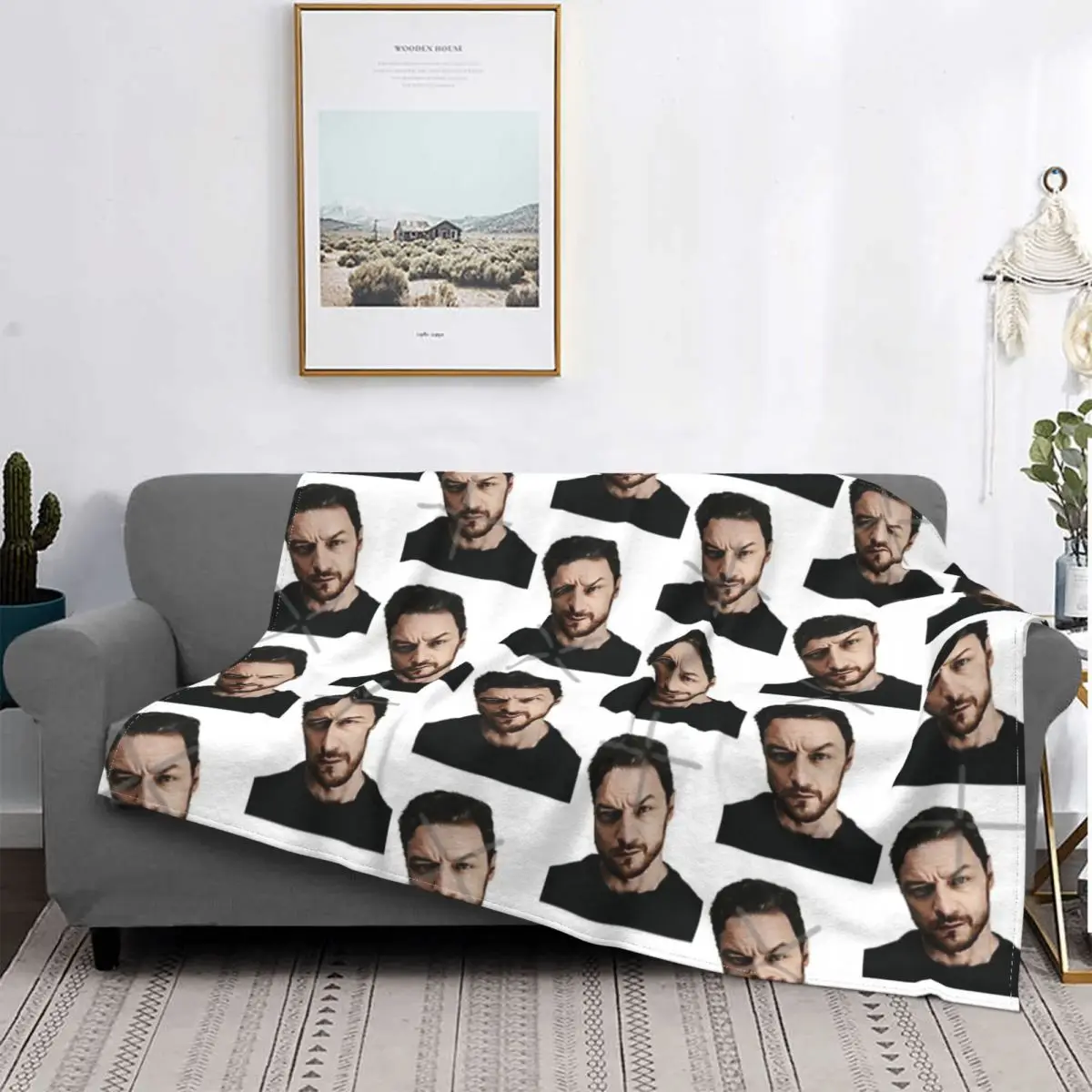 

Manta a cuadros de James Mcavoy, colcha para cama, Edredon a cuadros de Anime, manta de verano, textil para el домашний роскошный