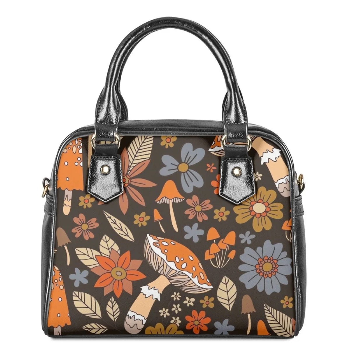 2023 Mushroom Night Bags for Women Cute Plants Storage PU Leather Saddle Bags Designer Luxury Bag Holiday Gift Sac A Mains Femme