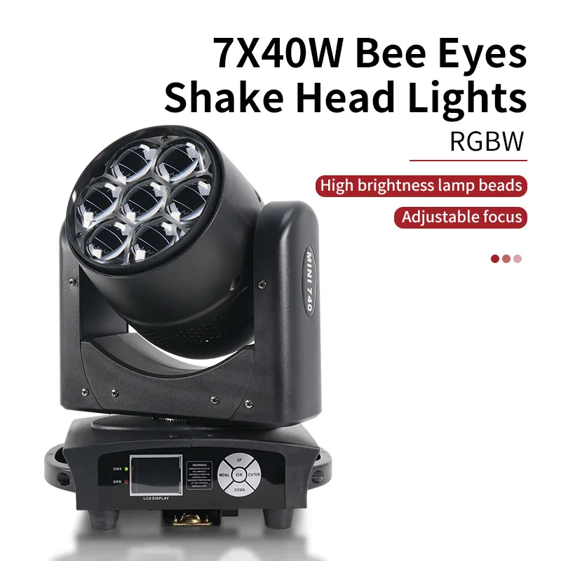 4-10 шт. 7x40W4in1RGBW Lyre Sharpy светодиодный луч + Wash Zoom testamobile DMX perNightClub Dj Disco Party Bar