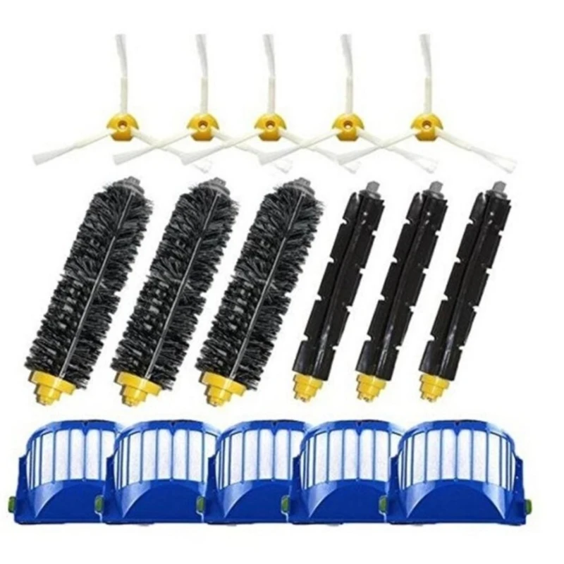 

2023 New Vacuum Cleaner HEPA Filter Cleaner Rolling Main Brush Side Brushes Replacement Spare Parts for Robotic Vacuums