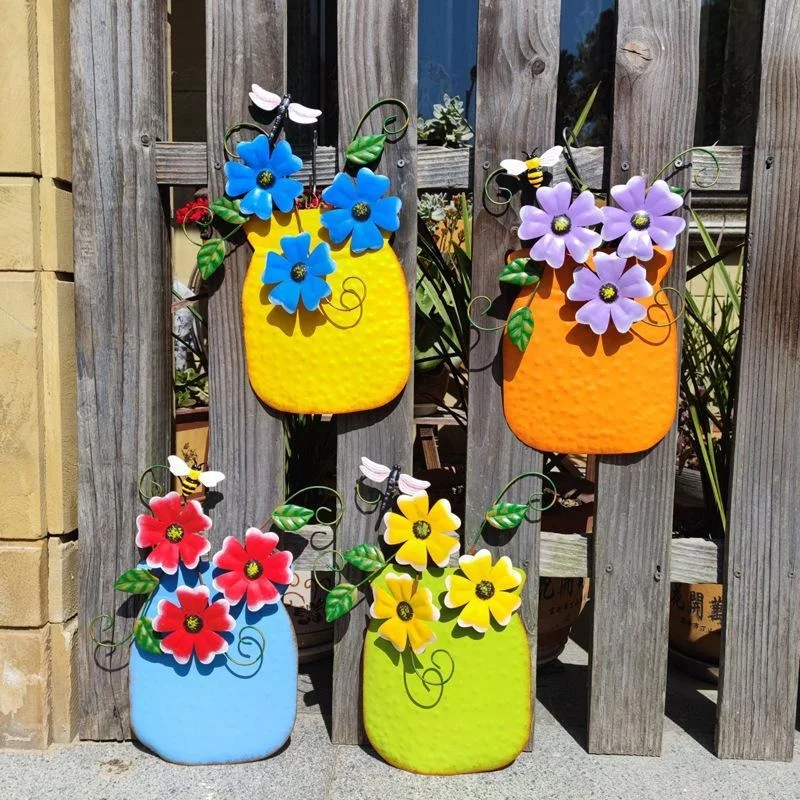 

1 Pc Painted Iron Vases Wall Decorations Wall Decorations Home Decor Garden Decor Balcony Decor Villa Entrance Decor