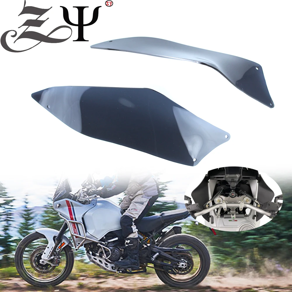 Новые аксессуары для мотоциклов Ducati Desert X Desert TX 2022 2023, ветровой экран, пара защитных накладок на лобовое стекло, боковые панели