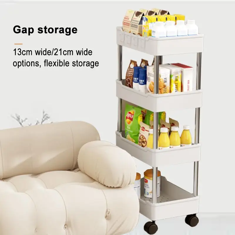 

Fashionable Multi-Layer Storage Rack for Bathroom Gap - The Ultimate Solution for Your Storage NeedsIntroducing our fashionable