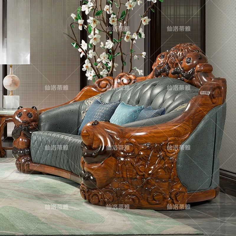 Импортный эбеновый твердый деревянный Национальный сокровище панда Европейский