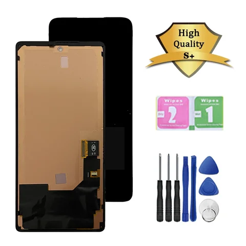 6, 4-дюймовый Super AMOLED для Google Pixel 6, ЖК-дисплей, дигитайзер сенсорного экрана в сборе, замена для Pixel6 GB7N6 G9S9B16, ЖК-рамка