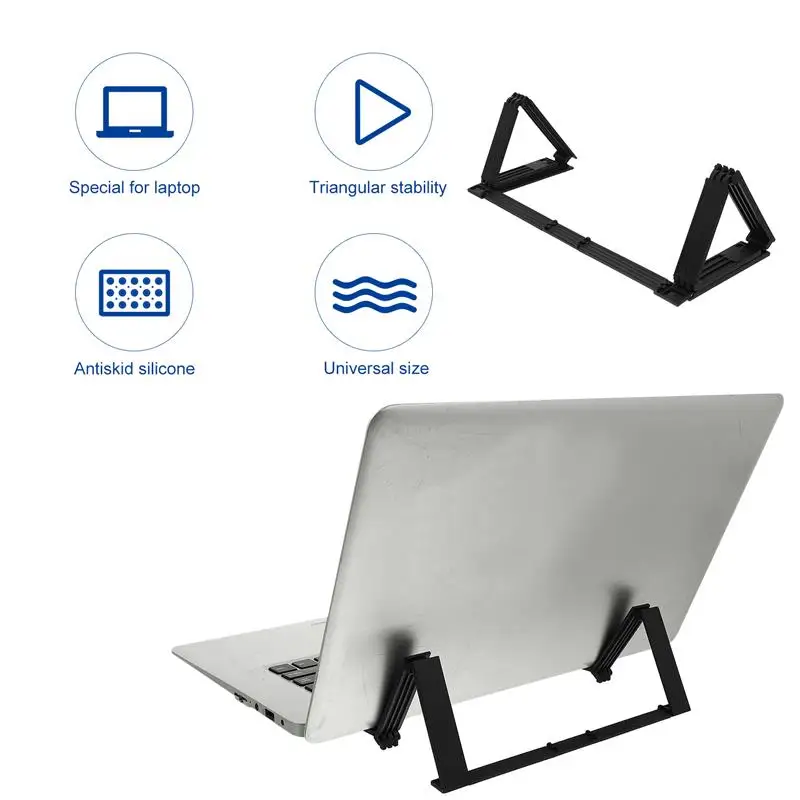 

Plastic Laptop Stand Adjustable Portable Strong Bearing Laptop Phone Stand