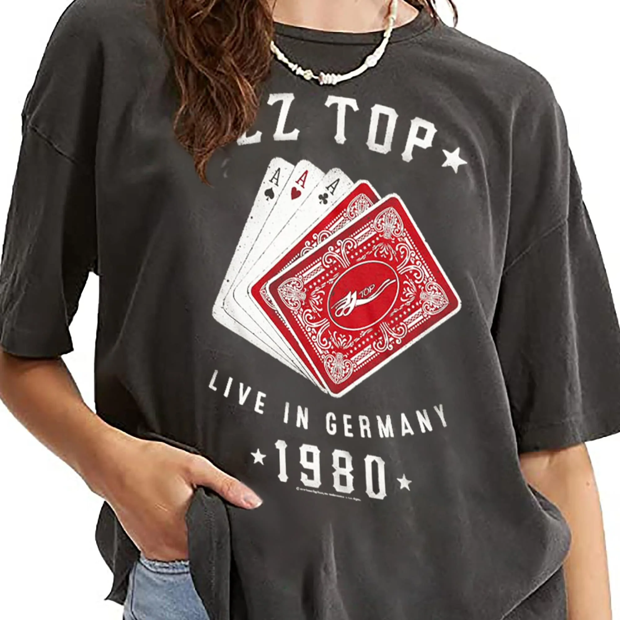 PEDRAZA Женская футболка ZZ Top Хлопок