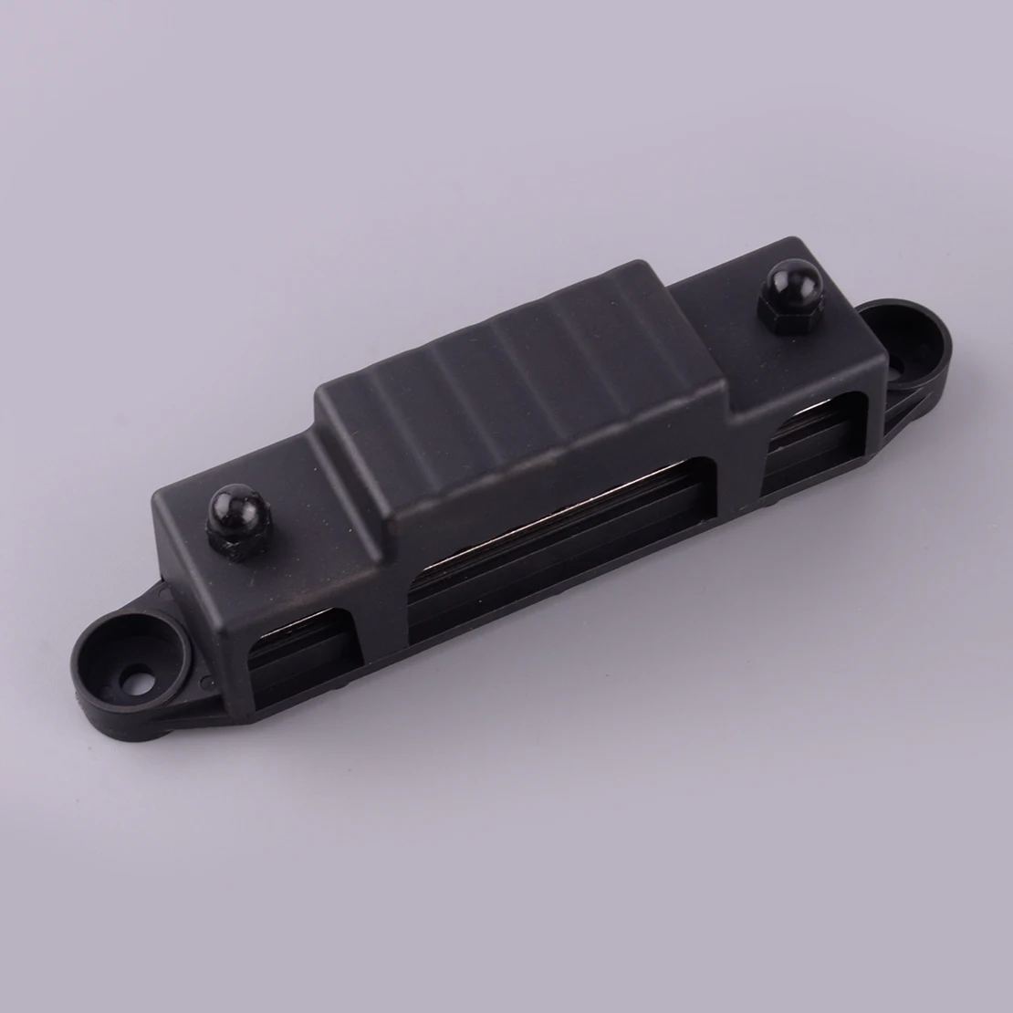 

12 Point M6 Studs Busbar Bus Bar Terminal Power Distribution Block 180A 48V DC for Boat Car RV ship yacht automobile Cable Black