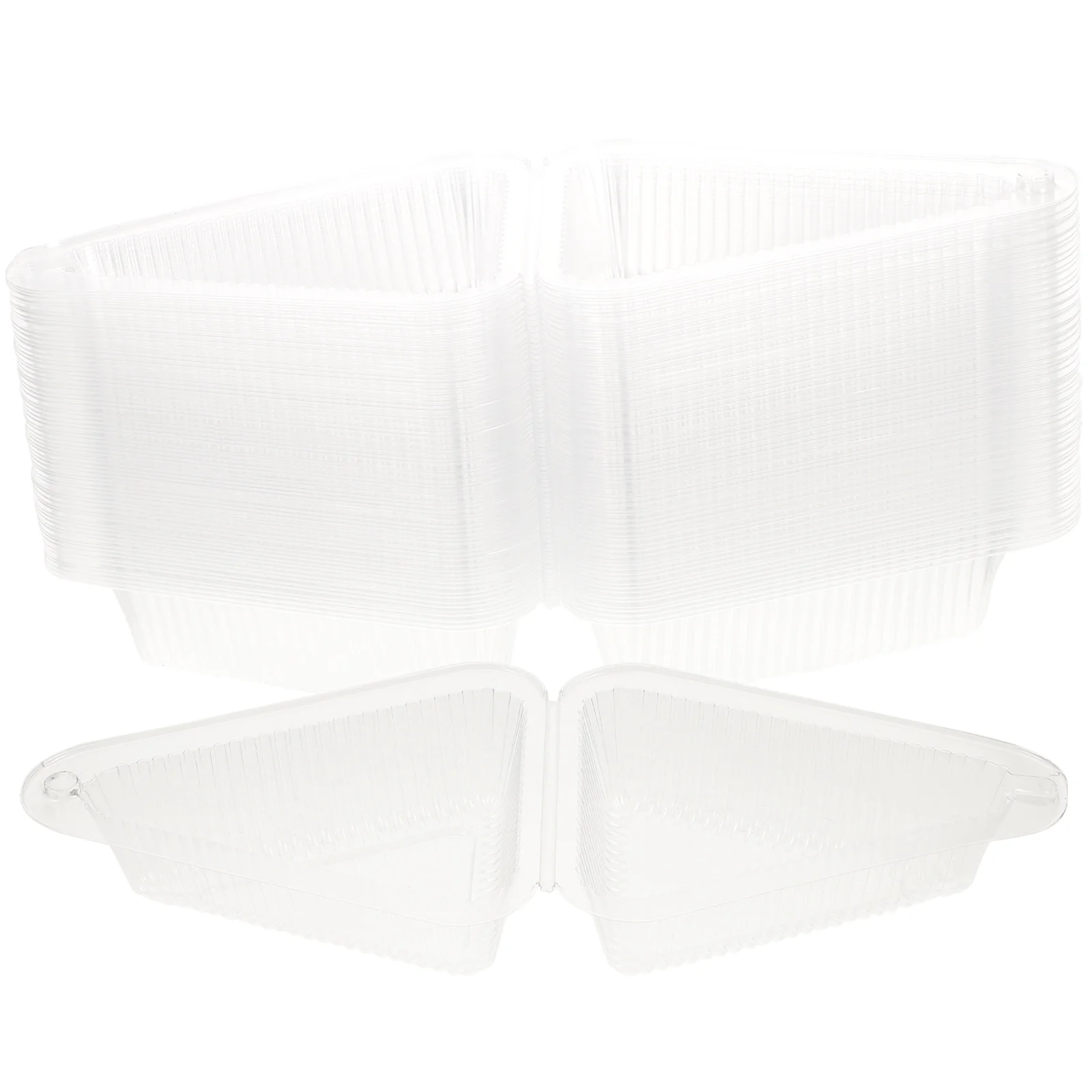 

Container Sandwich Box Triangle Cake Boxes Single Gift Treat Carrierpizza Fruit Snack Mini Transparent Takeout Leftover Clear
