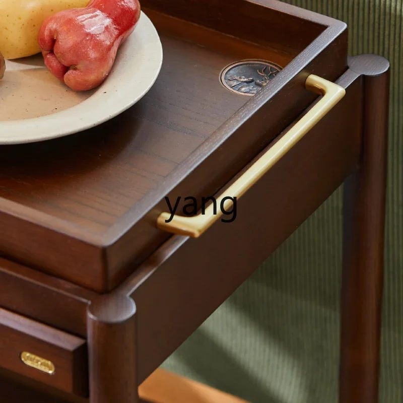 CCL Тележка из цельного дерева Домашняя мобильная кухня Чайная коммерческая