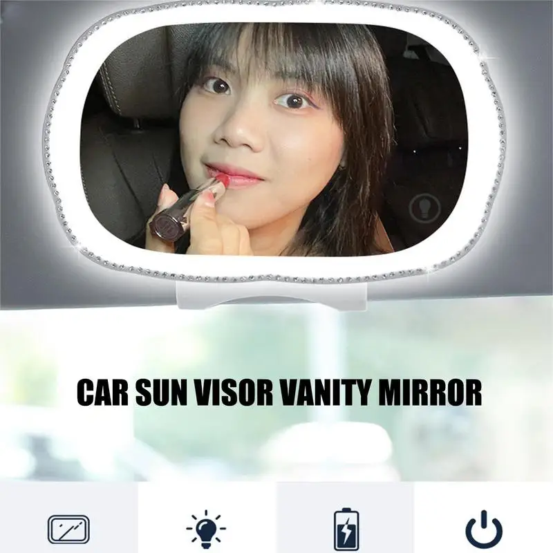 Автомобильное зеркало для макияжа автомобиля солнцезащитный козырек