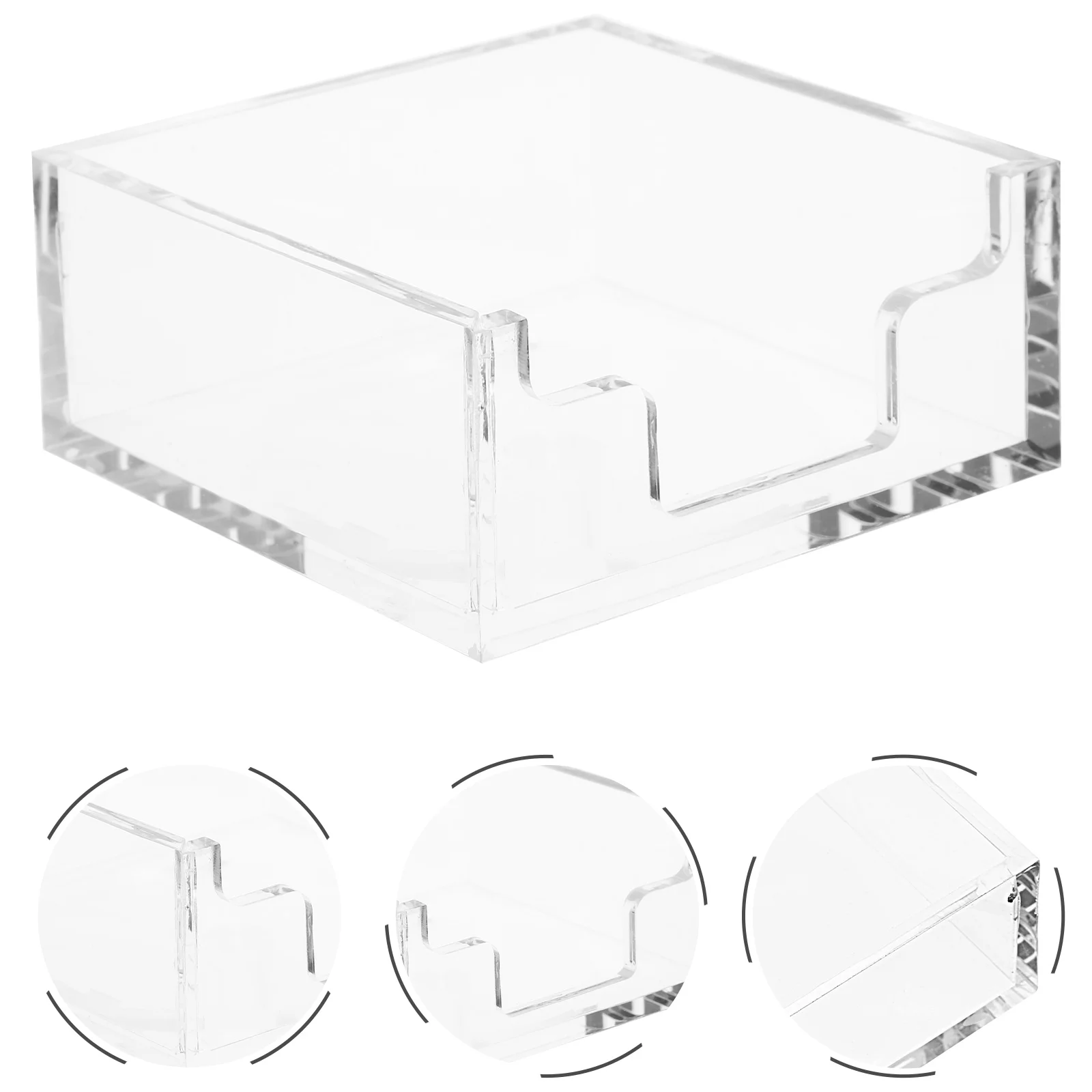 

Napkin Holder Acrylic Paper Towel Dispenser Tray Box Clear Tissue Guest Square Case Luncheon Hand Bathroom Desktop Vanity