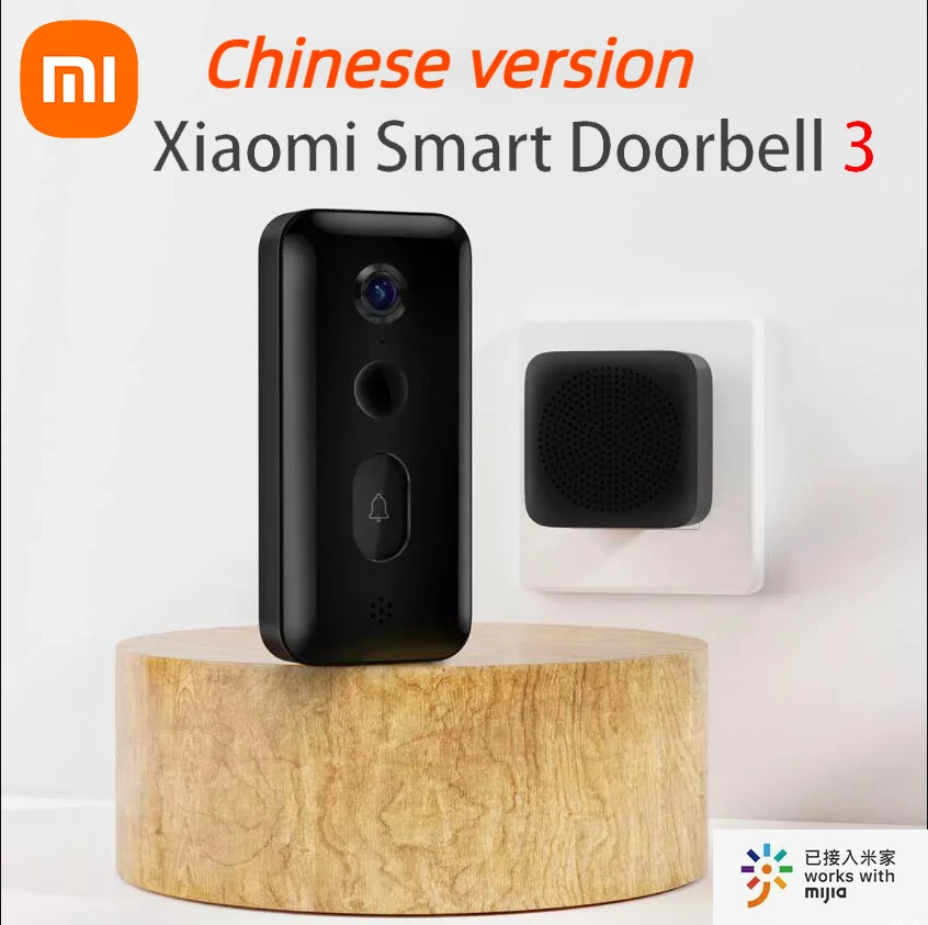 

Xiaomi Smart Doorbell 3 Generation Mijia Video Doorbell HD Night Vision Long Battery Life Real-time View Smart Camera CN version
