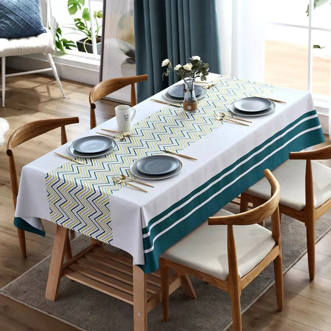 

Скатерть, водонепроницаемая, без масла, INS wind Nordic net, известная семья, прямоугольная скатерть для стола, скатерть из ПВХ, коврик для стола