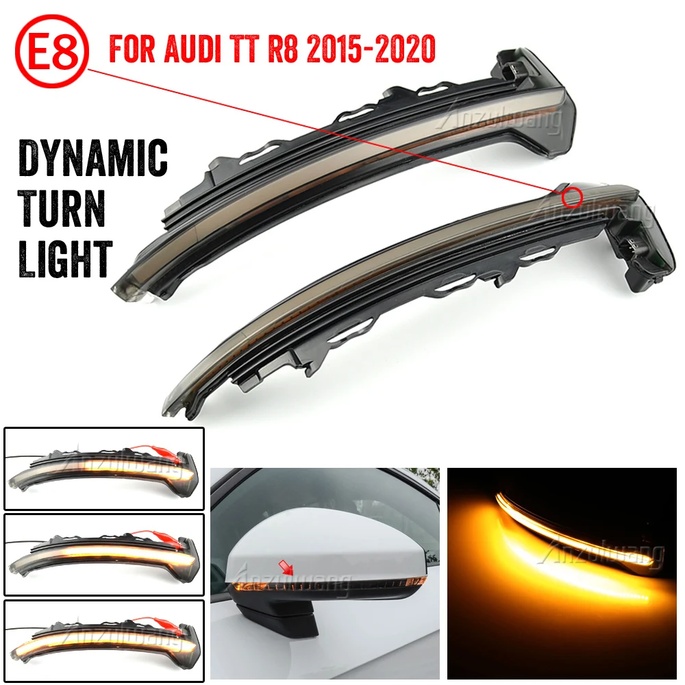1 пара светодиодных динамических указателей поворота TTRS R8 индикатор бокового