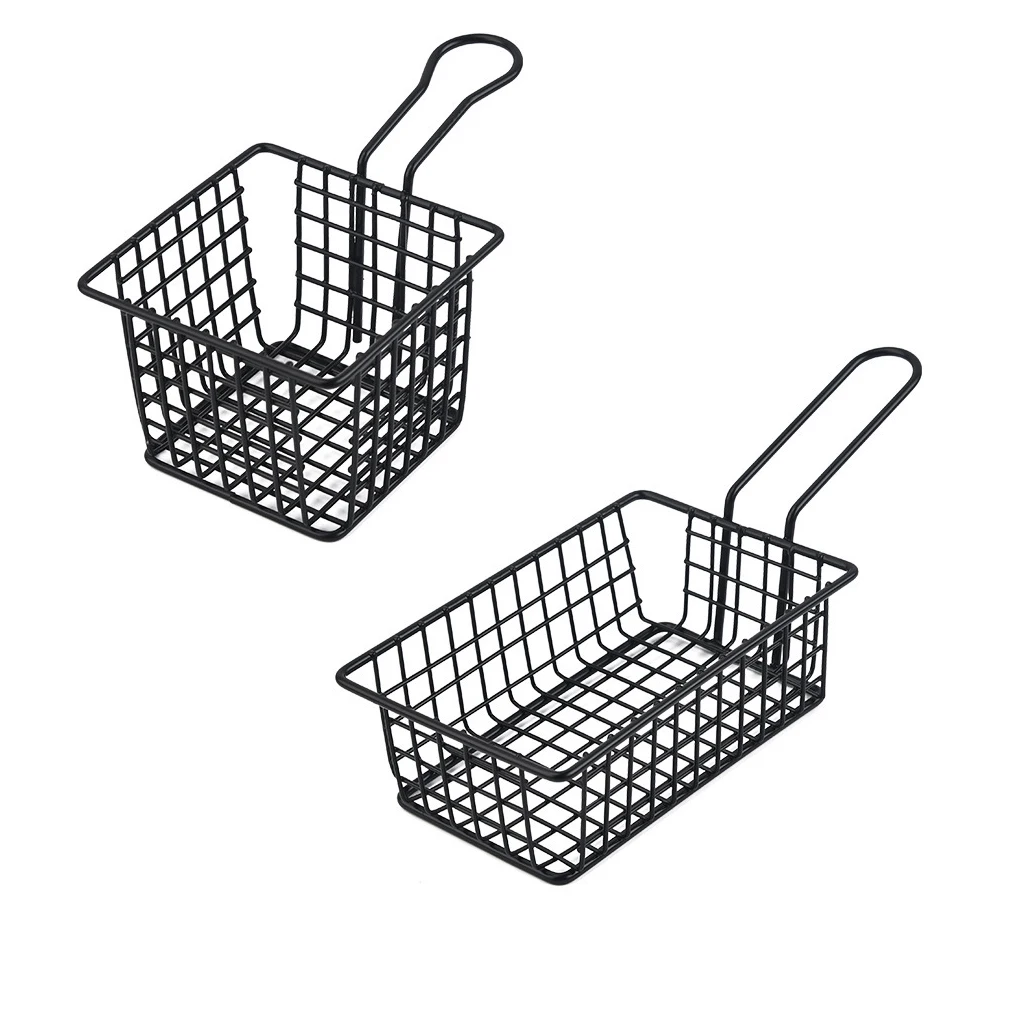 

Fried Colander Basket Strainer Stainless Steel Kitchen Accessory Gadgets Nonstick Kitchenware Filter with Handle