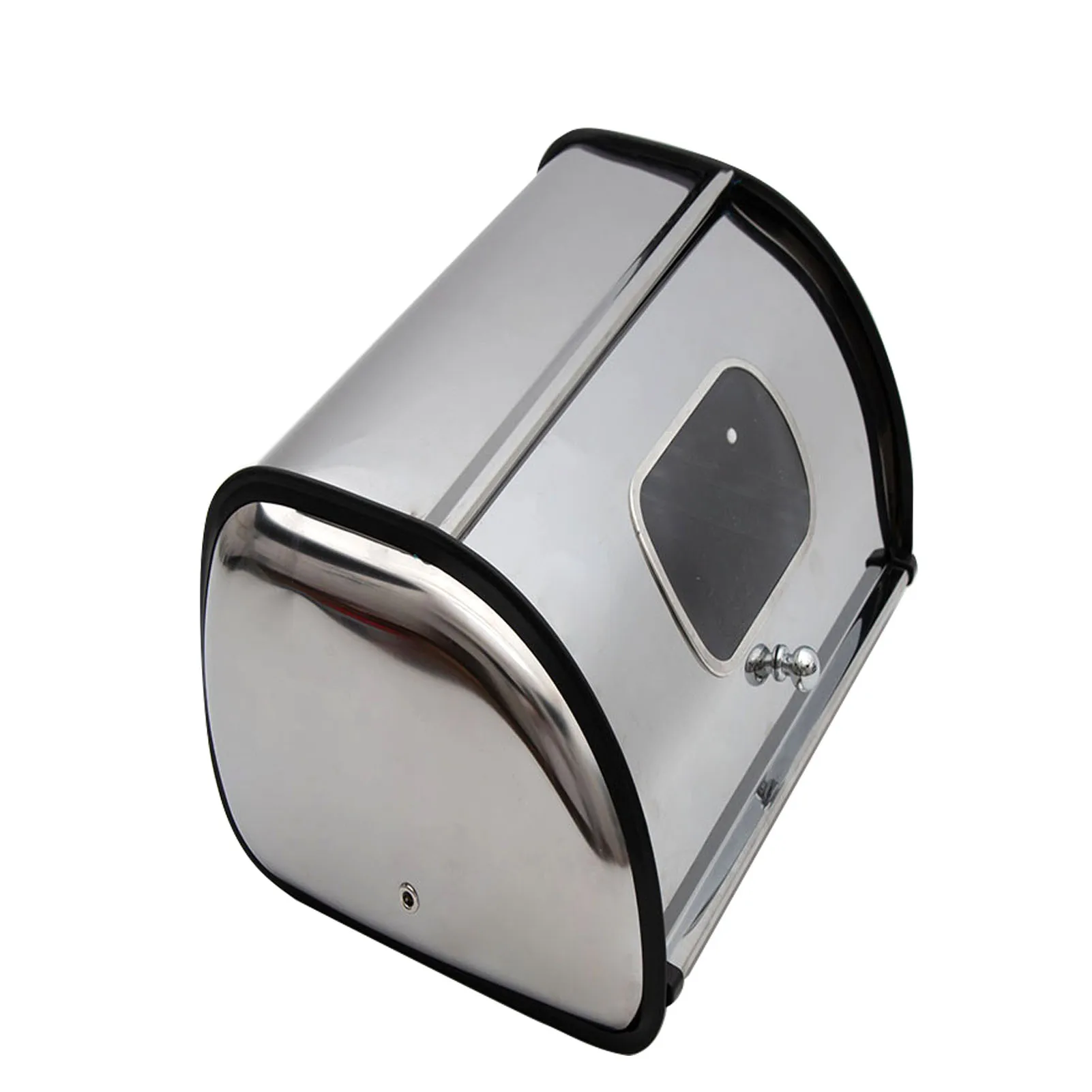 

Restaurant Stainless Steel Roll Up Protective Container Keep Fresh Bin With Lid Holder Food Storage Home Bread Box For Kitchen