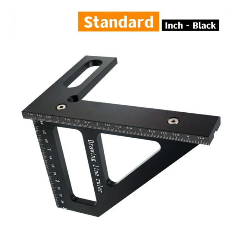 Плотник квадратный алюминиевый угловой треугольник линейка прецизионное