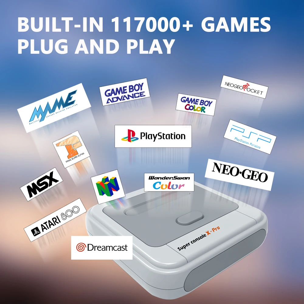 Игровая ТВ-приставка на Android супер консоль X Pro встроенные 110000 + Ретро-игры