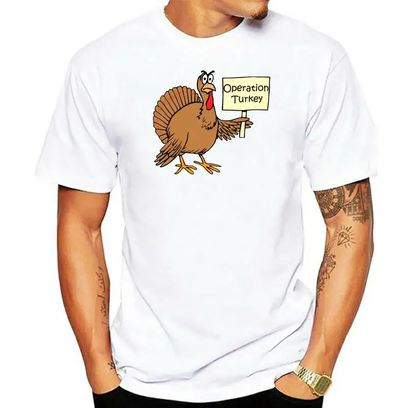 

Thanksgiving Turkey T shirt 100% Cotton Tees 3D Print Fashionable Short-sleeved Round Neck Plus size Tee SHIRT