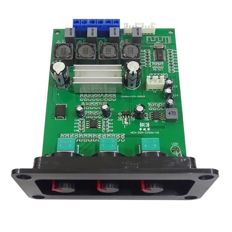 

FULL-TPA3116D2 Bluetooth 5,0 плата стерео усилителя мощности 2X50W Высокая мощность 2,0 канала сабвуфера усилителя платы 12-24 В постоянного тока