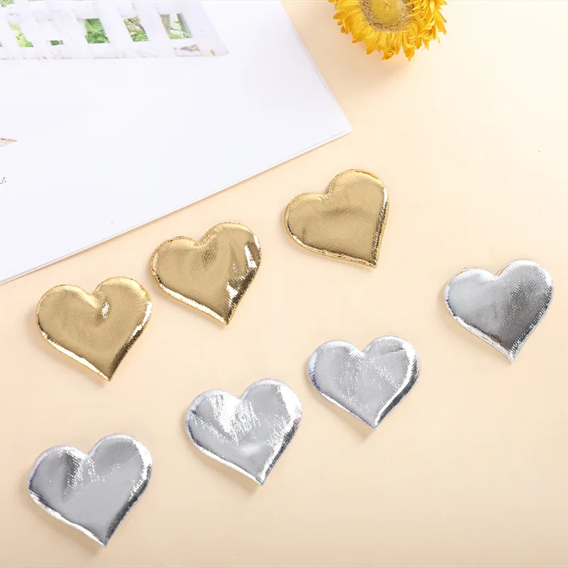 

50pcs 3.4X3.3cm Valentine's Day Decor Heart Shape Petals, Silver/Gold Heart Confetti Sponge Petals for Wedding Birthday Party