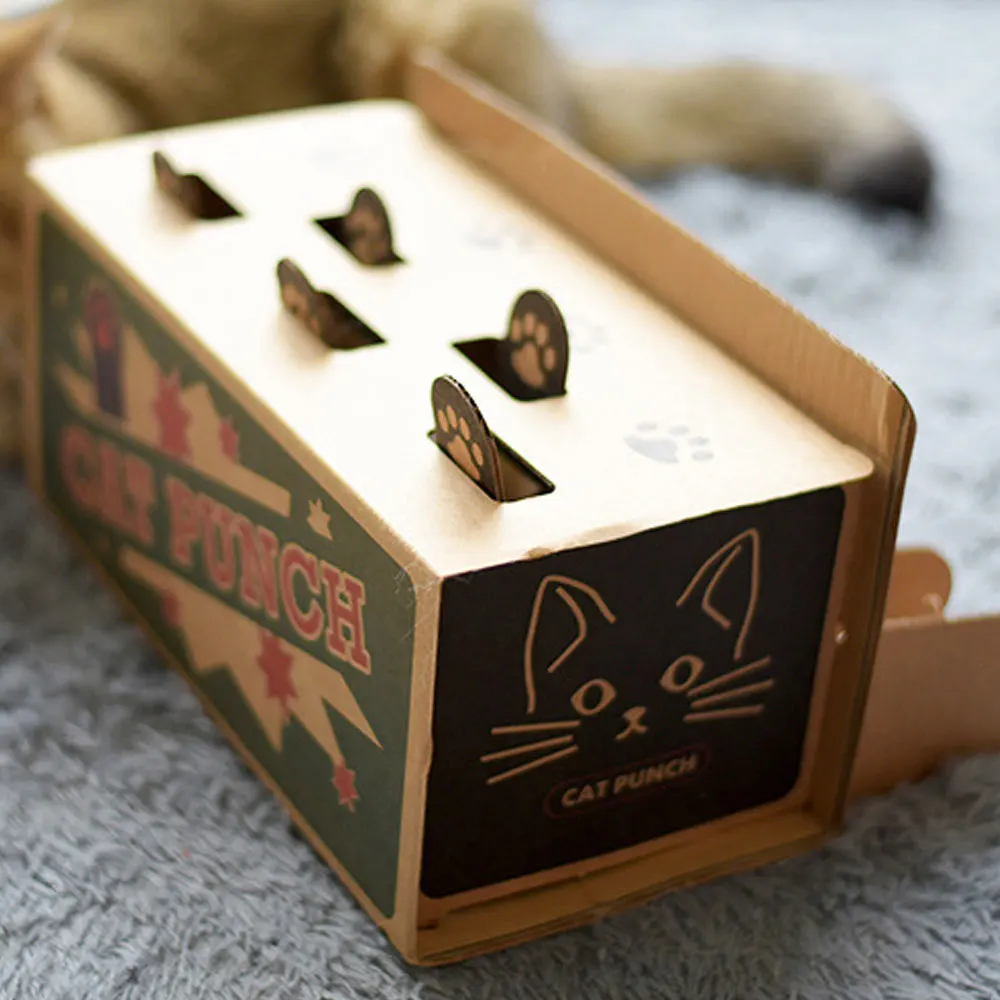 Гофрированные игрушки для кошек Gopher картонная коробка интерактивные товары