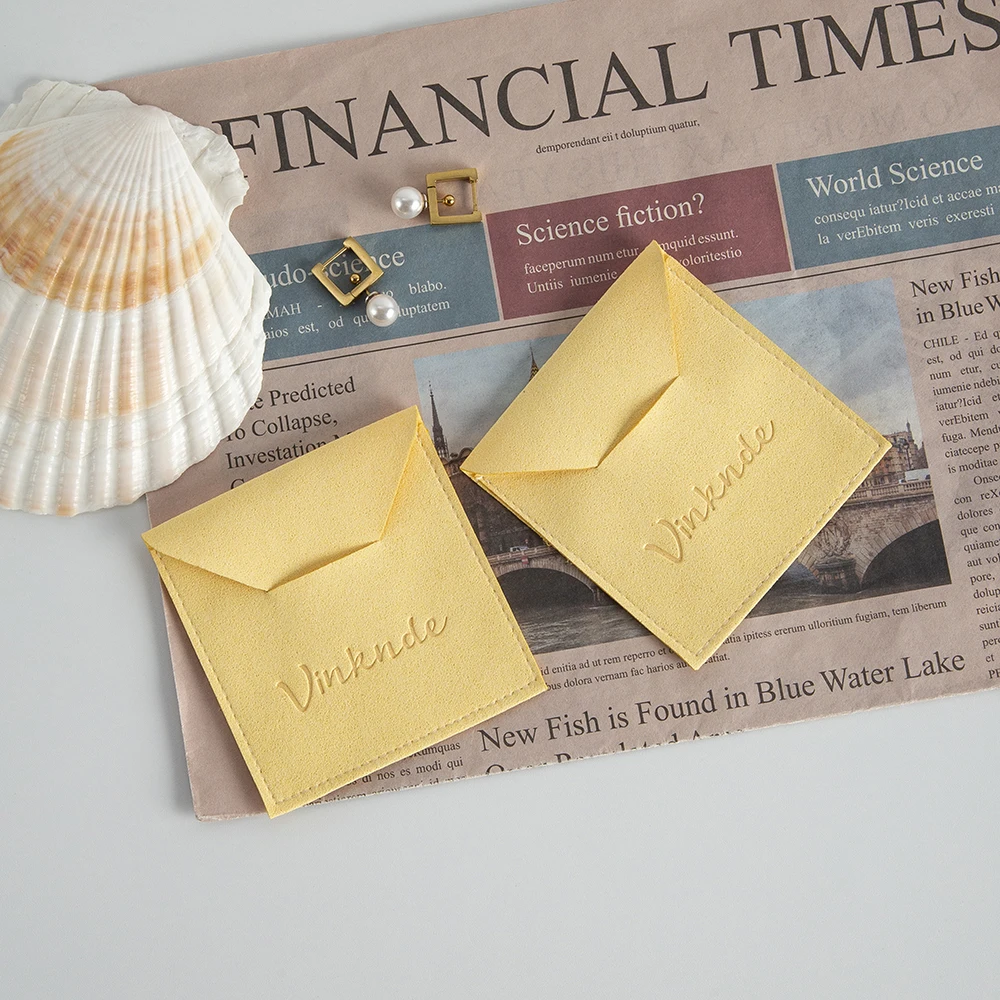 Jewellery Organizer Gift Bag Custom Logo Microfiber Jewelry Packaging Pouches for Rings Earrings Necklace Pendant Wedding Favor