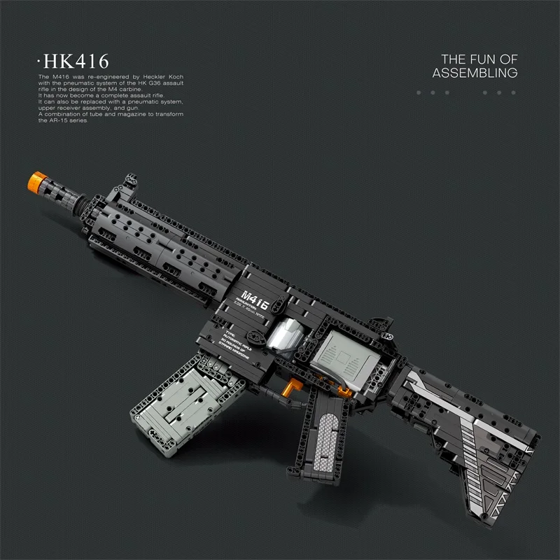 1188 шт. WW2 M416 военное оружие электрическая штурмовая винтовка Groza модель